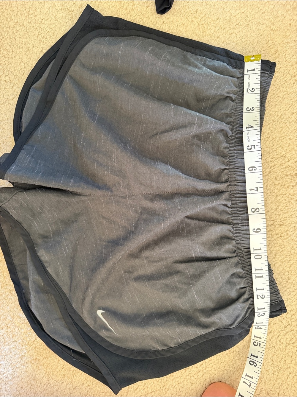 Nike Black Women's Training Shorts with White Swoosh